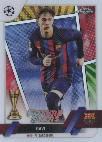 #178b Gavi - FC Barcelona - 2022-23 Topps Chrome UEFA Club Competitions Soccer