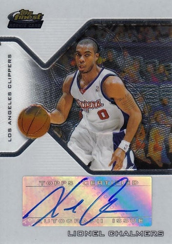 #179 Lionel Chalmers - Los Angeles Clippers - 2004-05 Finest Basketball