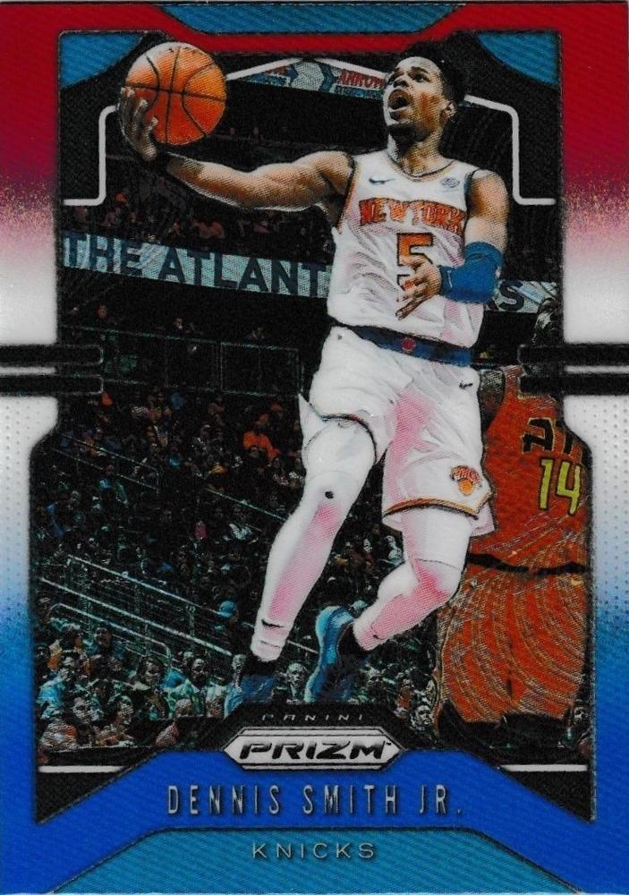 #179 Dennis Smith Jr. - New York Knicks - 2019-20 Panini Prizm - Prizms Red White and Blue Basketball