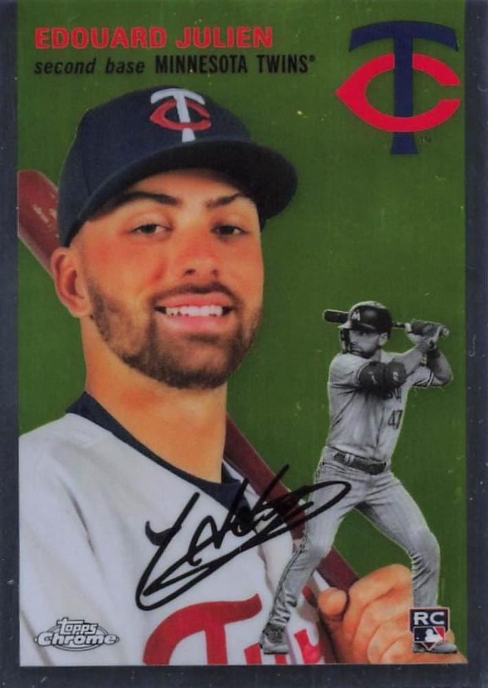 #179 Edouard Julien - Minnesota Twins - 2023 Topps Chrome Platinum Anniversary Baseball