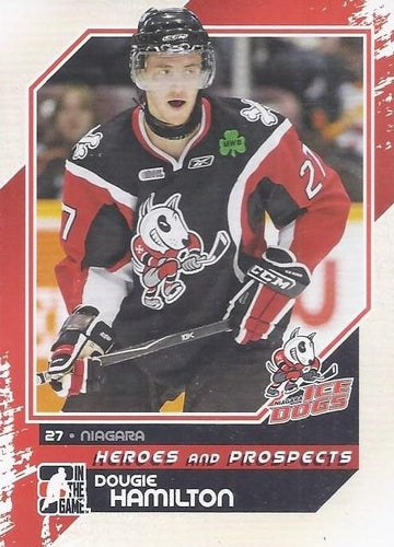#179 Dougie Hamilton - Niagara IceDogs - 2010-11 In The Game Heroes and Prospects Hockey