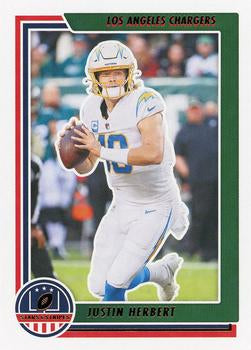 #STS-JHE Justin Herbert - Los Angeles Chargers - 2021 Panini Chronicles - Stars and Stripes Football