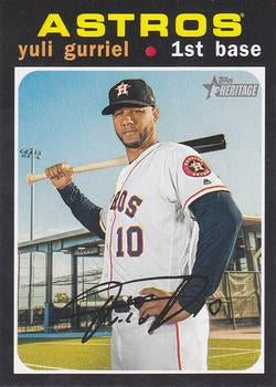 #17 Yuli Gurriel - Houston Astros - 2020 Topps Heritage Baseball