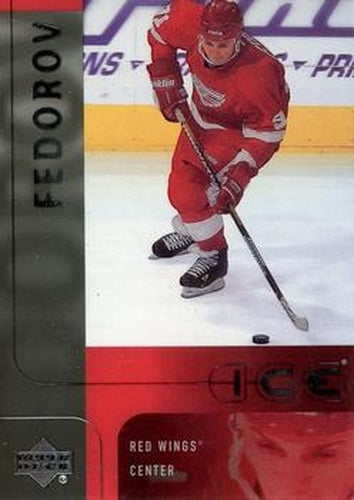 #17 Sergei Fedorov - Detroit Red Wings - 2001-02 Upper Deck Ice Hockey