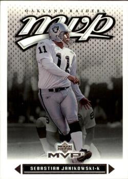 #17 Sebastian Janikowski - Oakland Raiders - 2003 Upper Deck MVP Football
