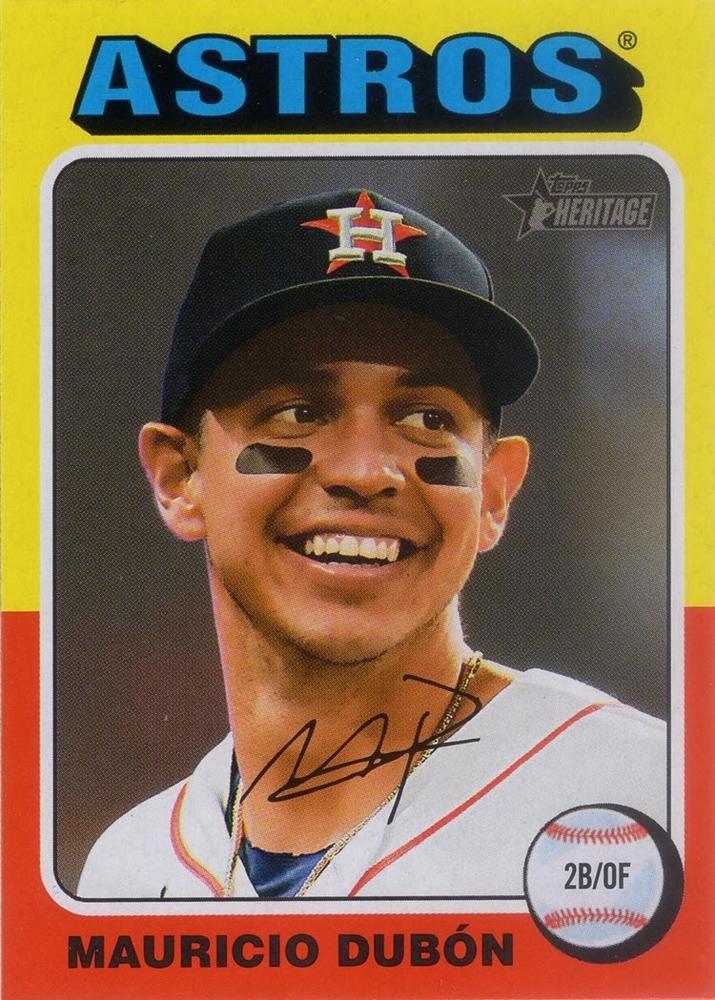 #17 Mauricio Dubón - Houston Astros - 2024 Topps Heritage Baseball