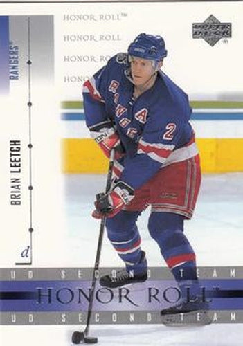 #17 Brian Leetch - New York Rangers - 2001-02 Upper Deck Honor Roll Hockey