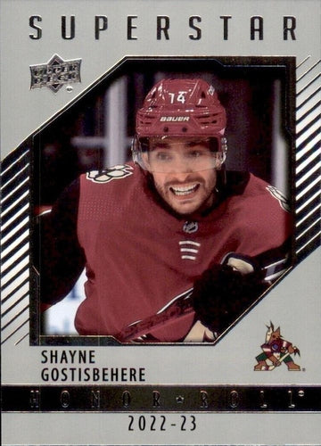 #HR-17 Shayne Gostisbehere - Arizona Coyotes - 2022-23 Upper Deck - Honor Roll Hockey