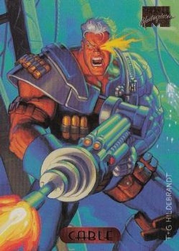 #17 Cable - 1994 Fleer Marvel Masterpieces Hildebrandt Brothers