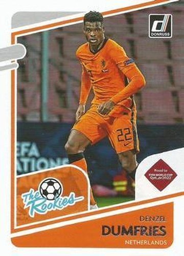 #17 Denzel Dumfries - Netherlands - 2021-22 Donruss Road to FIFA World Cup Qatar 2022 - The Rookies Soccer
