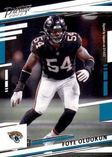 #17 Foye Oluokun - Jacksonville Jaguars - 2022 Panini Prestige Football