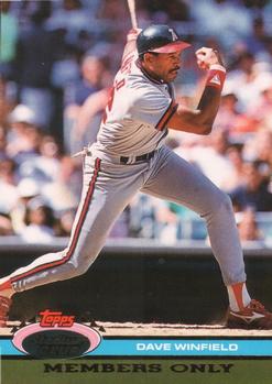 #NNO Dave Winfield - California Angels - 1991 Stadium Club Members Only