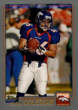 #17 KaRon Coleman - Denver Broncos - 2001 Topps Football
