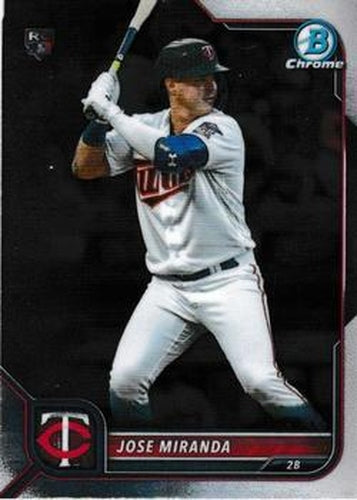 #17 Jose Miranda - Minnesota Twins - 2022 Bowman Chrome Baseball