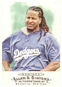 #17 Manny Ramirez - Los Angeles Dodgers - 2009 Topps Allen & Ginter Baseball