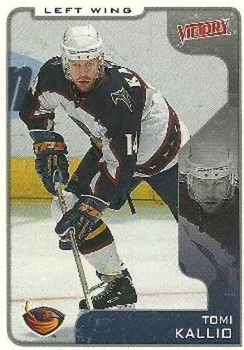 #17 Tomi Kallio - Atlanta Thrashers - 2001-02 Upper Deck Victory Hockey