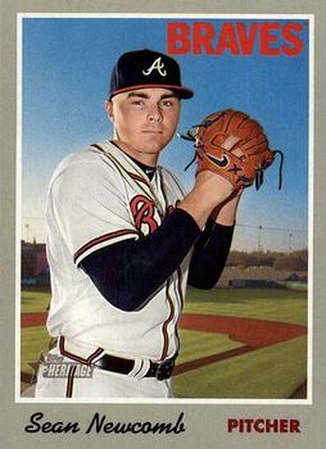 #17 Sean Newcomb - Atlanta Braves - 2019 Topps Heritage Baseball