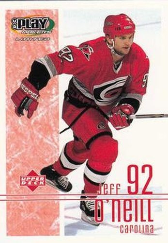 #17 Jeff O'Neill - Carolina Hurricanes - 2001-02 Upper Deck Playmakers Hockey