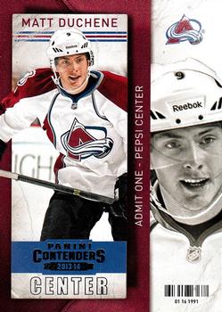 #17 Matt Duchene - Colorado Avalanche - 2013-14 Panini Contenders Hockey