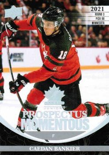 #PM-17 Caedan Bankier - Canada - 2023 Upper Deck Team Canada Juniors - Prospectus Momentous Hockey