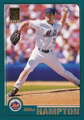 #180 Mike Hampton - New York Mets - 2001 Topps Baseball