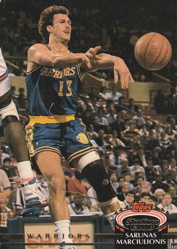#181 Sarunas Marciulionis - Golden State Warriors - 1992-93 Stadium Club Basketball