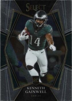 #181 Kenneth Gainwell - Philadelphia Eagles - 2021 Panini Select - Black and Gold Prizm Die Cut Football