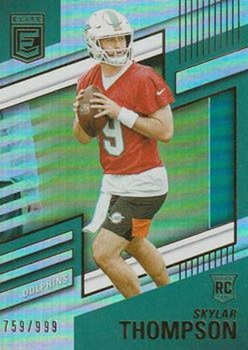#181 Skylar Thompson - Miami Dolphins - 2022 Donruss Elite Football