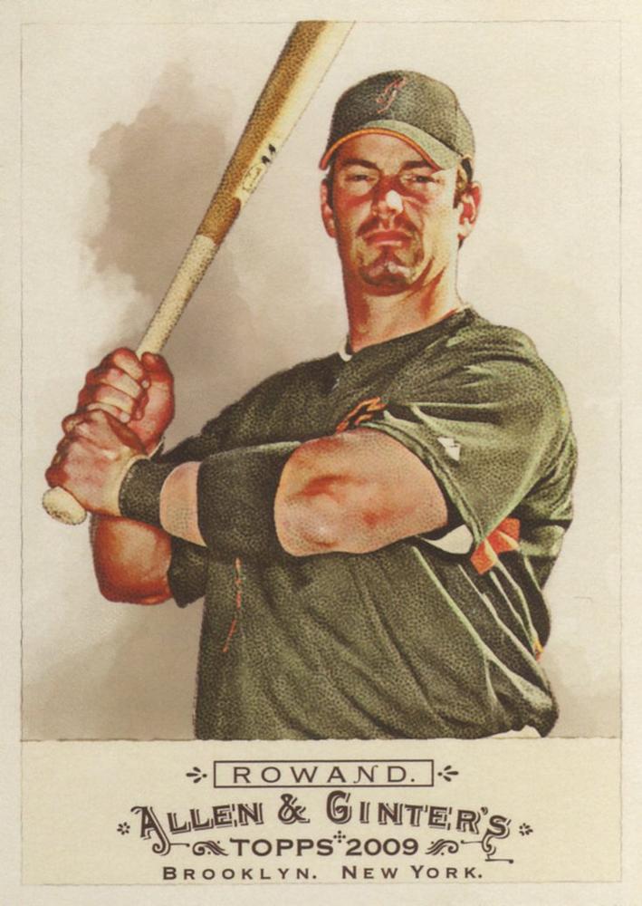 #181 Aaron Rowand - San Francisco Giants - 2009 Topps Allen & Ginter Baseball
