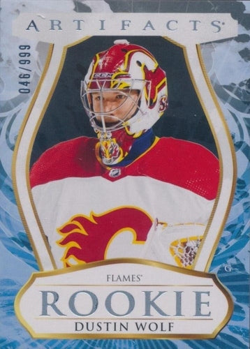 #182 Dustin Wolf - Calgary Flames - 2023-24 Upper Deck Artifacts Hockey