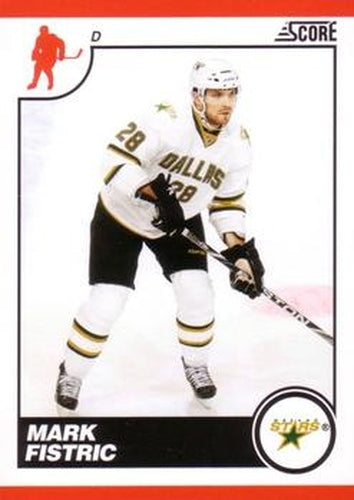 #182 Mark Fistric - Dallas Stars - 2010-11 Score Hockey