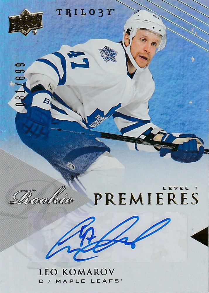 #182 Leo Komarov - Toronto Maple Leafs - 2013-14 Upper Deck Trilogy Hockey