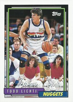 #182 Todd Lichti - Denver Nuggets - 1992-93 Topps Basketball