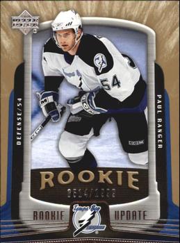 #182 Paul Ranger - Tampa Bay Lightning - 2005-06 Upper Deck Rookie Update Hockey