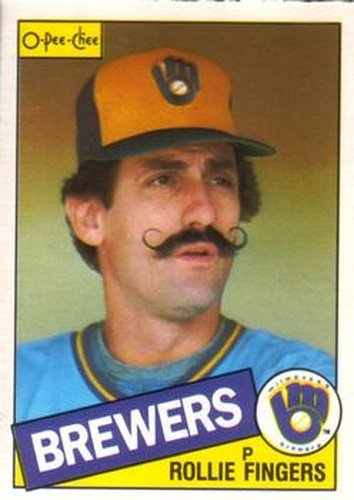 #182 Rollie Fingers - Milwaukee Brewers - 1985 O-Pee-Chee Baseball