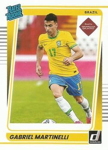 #182 Gabriel Martinelli - Brazil - 2021-22 Donruss Road to FIFA World Cup Qatar 2022 Soccer