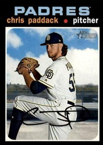 #182 Chris Paddack - San Diego Padres - 2020 Topps Heritage Baseball