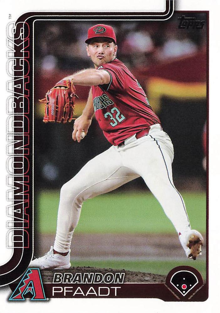 #182 Brandon Pfaadt - Arizona Diamondbacks - 2025 Topps Baseball