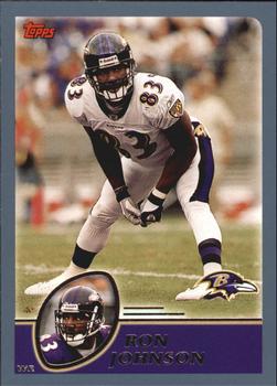 #182 Ron Johnson - Baltimore Ravens - 2003 Topps Football