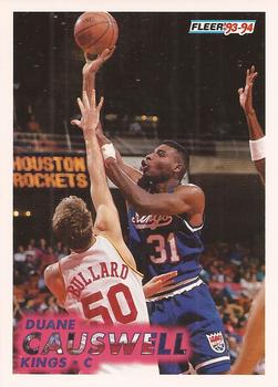 #182 Duane Causwell - Sacramento Kings - 1993-94 Fleer Basketball