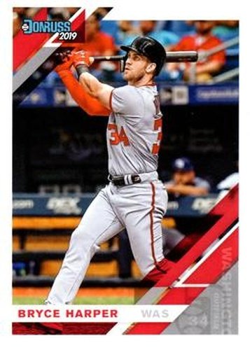 #183 Bryce Harper - Washington Nationals - 2019 Donruss Baseball