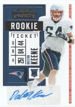 #183 Dalton Keene - New England Patriots - 2020 Panini Contenders Football