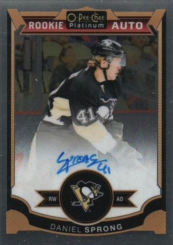 #183 Daniel Sprong - Pittsburgh Penguins - 2015-16 O-Pee-Chee Platinum Hockey