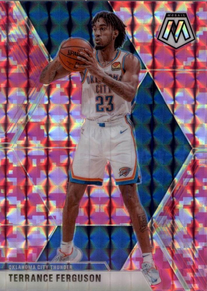 #183 Terrance Ferguson - Oklahoma City Thunder - 2019-20 Panini Mosaic - Camo Pink Basketball