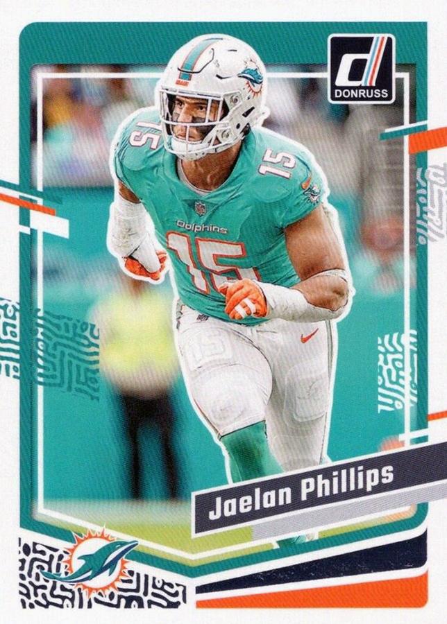 #183 Jaelan Phillips - Miami Dolphins - 2023 Donruss Football