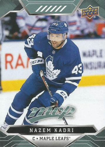 #183 Nazem Kadri - Toronto Maple Leafs - 2019-20 Upper Deck MVP Hockey