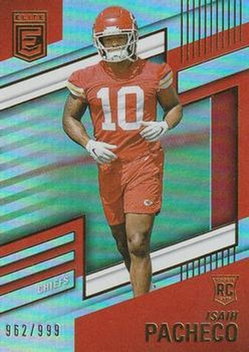 #183 Isiah Pacheco - Kansas City Chiefs - 2022 Donruss Elite Football