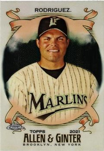 #183 Ivan Rodriguez - Florida Marlins - 2021 Topps Allen & Ginter Chrome Baseball