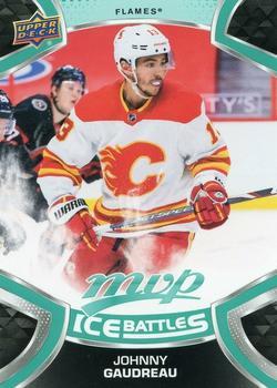 #183 Johnny Gaudreau - Calgary Flames - 2021-22 Upper Deck MVP - Ice Battles Hockey