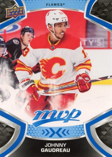 #183 Johnny Gaudreau - Calgary Flames - 2021-22 Upper Deck MVP - Blue Hockey